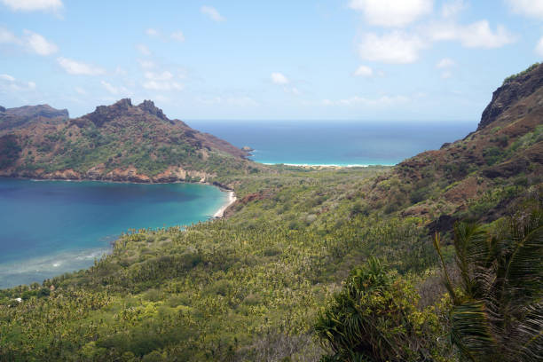 aldeia de hatiheu - ilha de nuku hiva - ilhas marquesas - marquises - fotografias e filmes do acervo