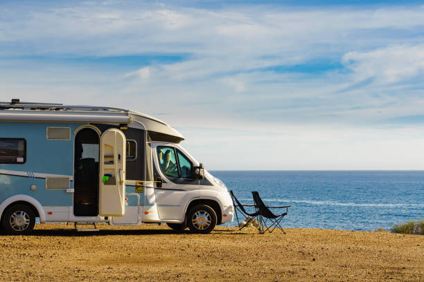 istock Rv motorhome camping on beach 1673520141