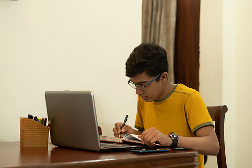 Student,Boy,Laptop