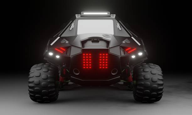 istock View of sci-fi truck SUV 1673577308