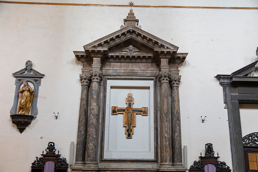 Inside the church of Santa Maria della Scala, Siena, Tuscany, Italy