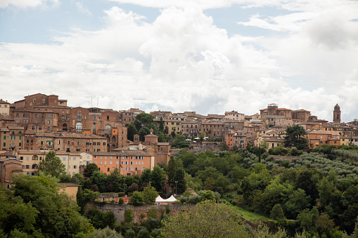 Landscape of the historical city of Siena, Tuscany, Italy