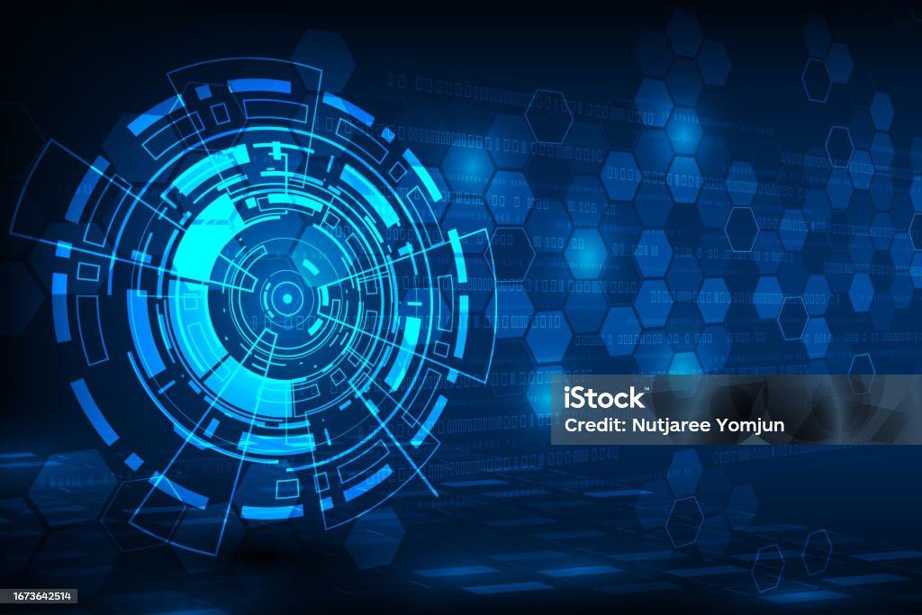 Vector Abstract Technology Communication Concept Innovation Stock ...