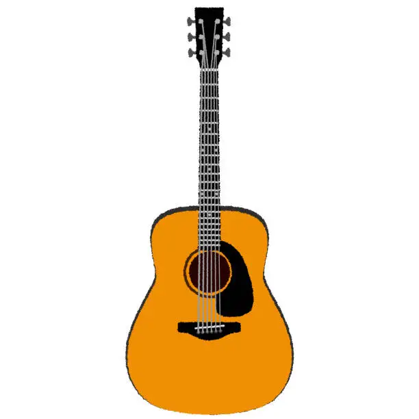 Vector illustration of Acoustic guitar