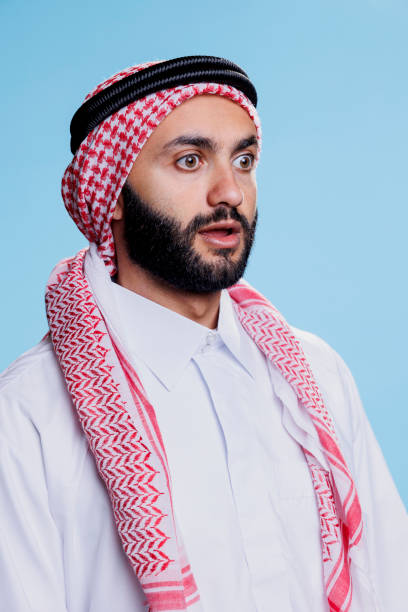 istock Shocked muslim man with wide eyes 1673701213
