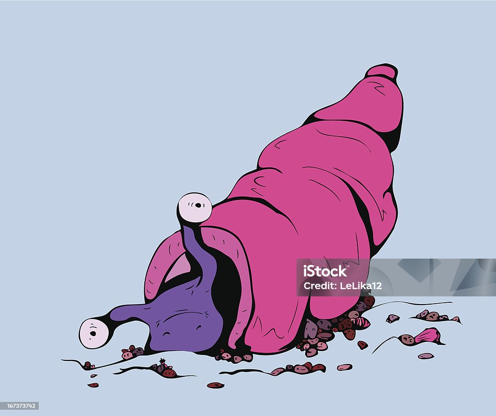 Rosa caracol - arte vectorial de Agarrar libre de derechos