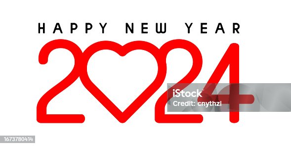 istock 2024 New Year Design Template with Typography Logo Vector Illustration. Modern Background for Cover, Web Banner and Greeting Card etc. 1673780414