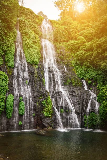 istock Banyumala twin waterfall in Bali, Indonesia. 1673780980