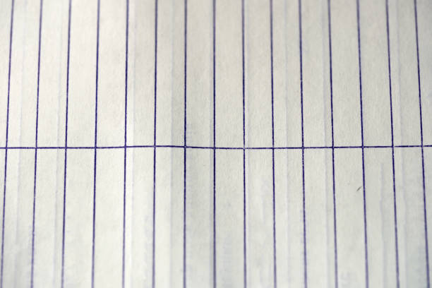 Lined paper background of old paper for designer author's projects, illustrations, close-up, macro photography