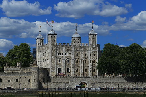 The Tower of London fortress and prison, keeps the King's jewellery safe