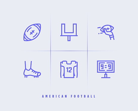 American football icons