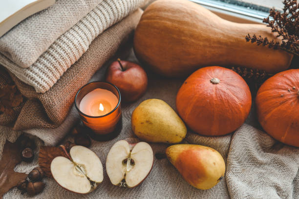 istock Beautiful autumn still life in the home interior 1673820296