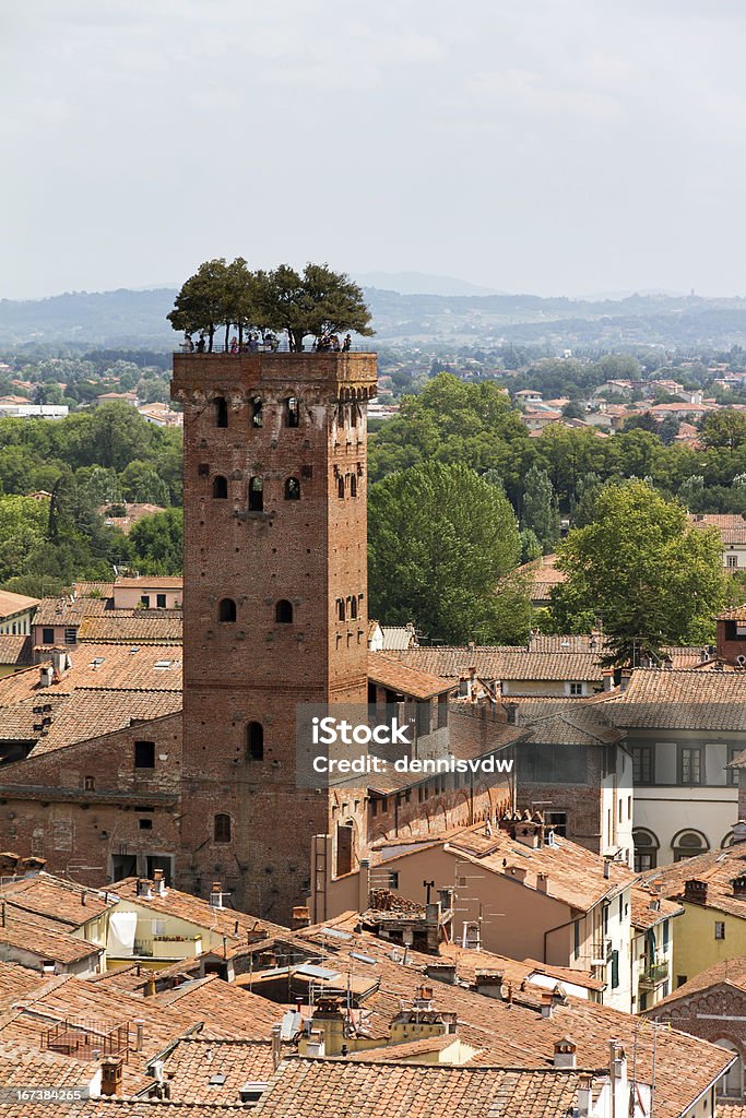 Guinigi tower - Foto de stock de Torre dei Guinigi libre de derechos