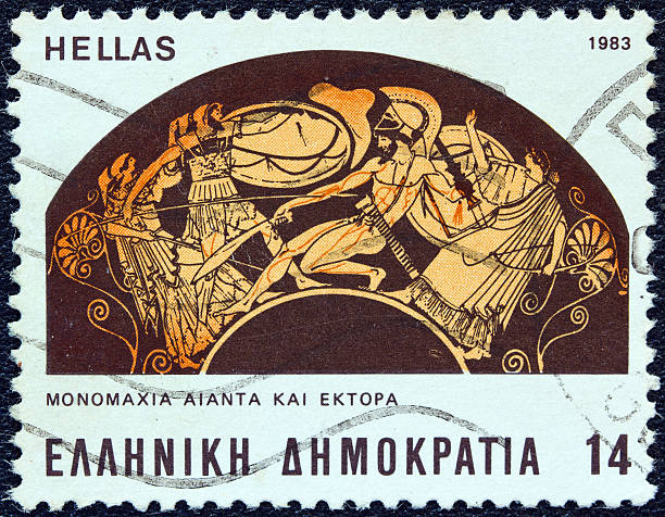 istock Greek stamp shows battle between Ajax and Hector (1983) 167384510