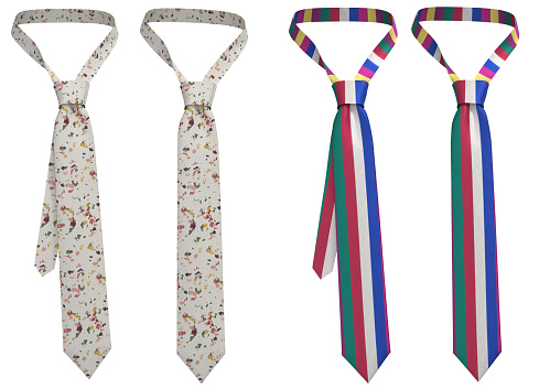 Tie. Business neck ties. Isolated Tie