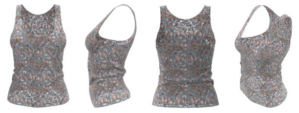 istock Women's Tank Top. Sleeveless shirt 1673851788