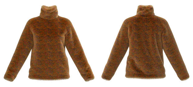 Sweater. Knitted Sweater. Blank Sweater isolated