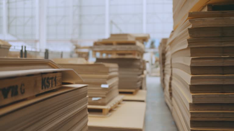 Boxes in production or warehouse.