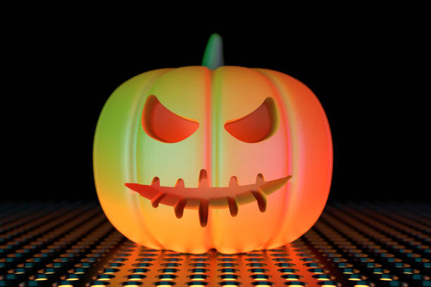 istock Halloween Background And Pumpkin 1673878691