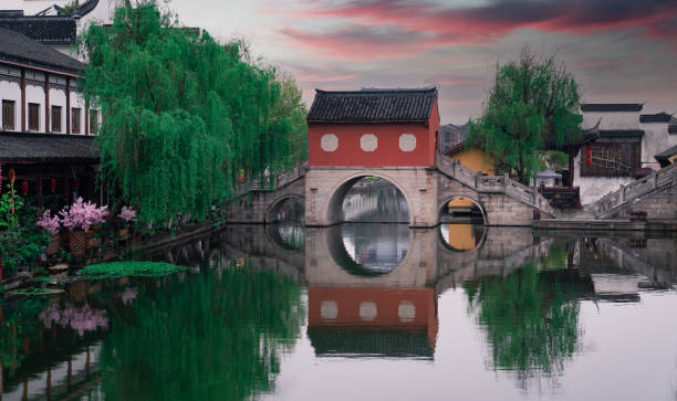 istock Chinese characteristic scenery, tea, ancient buildings, snow-capped mountains, grasslands 1673882989