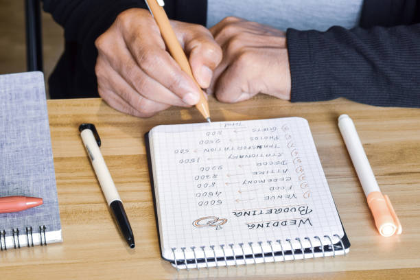 istock South Asian man hand calculating the wedding expenses on notepad. 1673894980