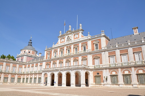 Aranjuez, Spain, August 18, 2015: Royal Palace of Aranjuez