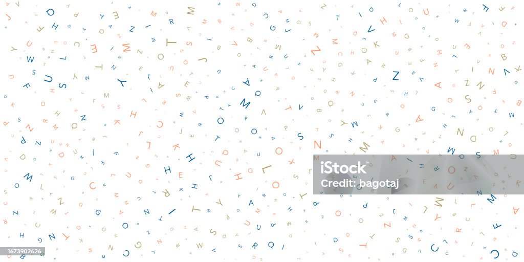 Letters Pattern Background Stock Illustration - Download Image Now ...