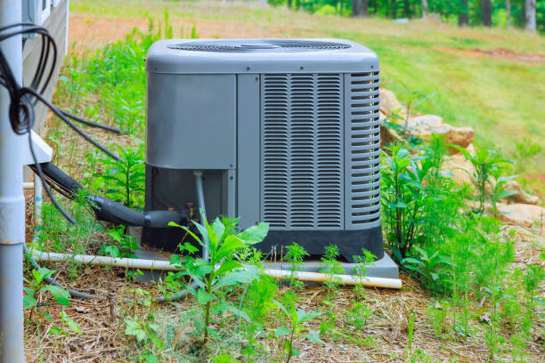 istock Installed on of house is a unit for outside air conditioning system 1673910570