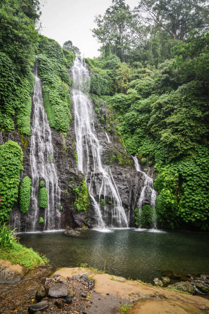 istock Banyumala twin waterfall in Bali, Indonesia. 1673950421