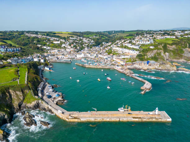 istock Aerial view of Megavissey Harbour 1673964849
