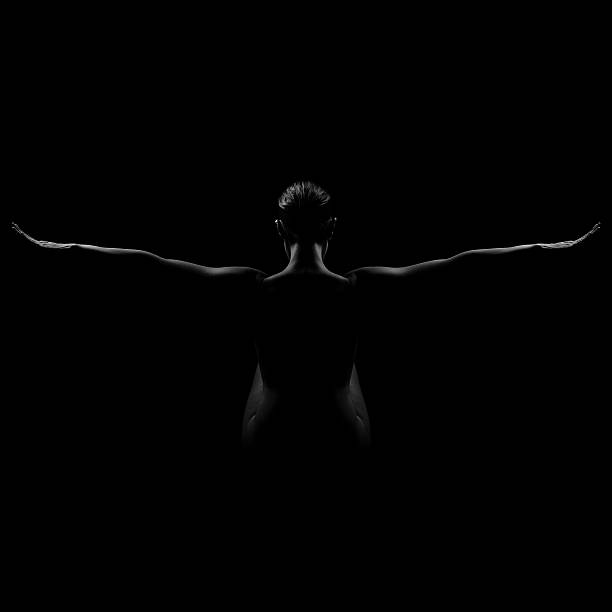 istock Gorgeous woman from the back - Black and white 167397908