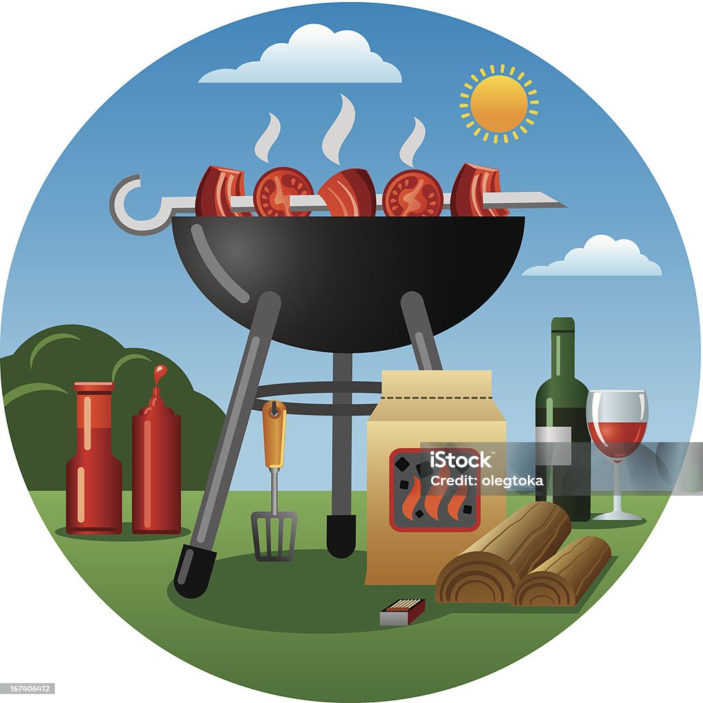 barbecue - Grafika wektorowa royalty-free (Alkohol - napój)