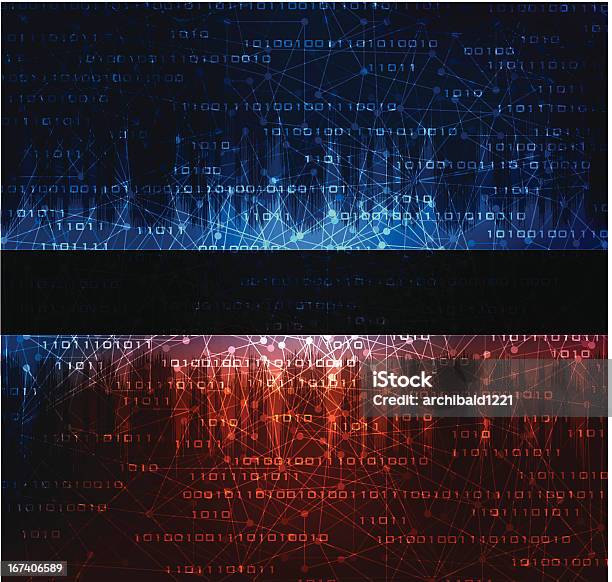 Technologia Styl Tło - Stockowe grafiki wektorowe i więcej obrazów Ciemnoniebieski - Ciemnoniebieski, Kodować, Tło