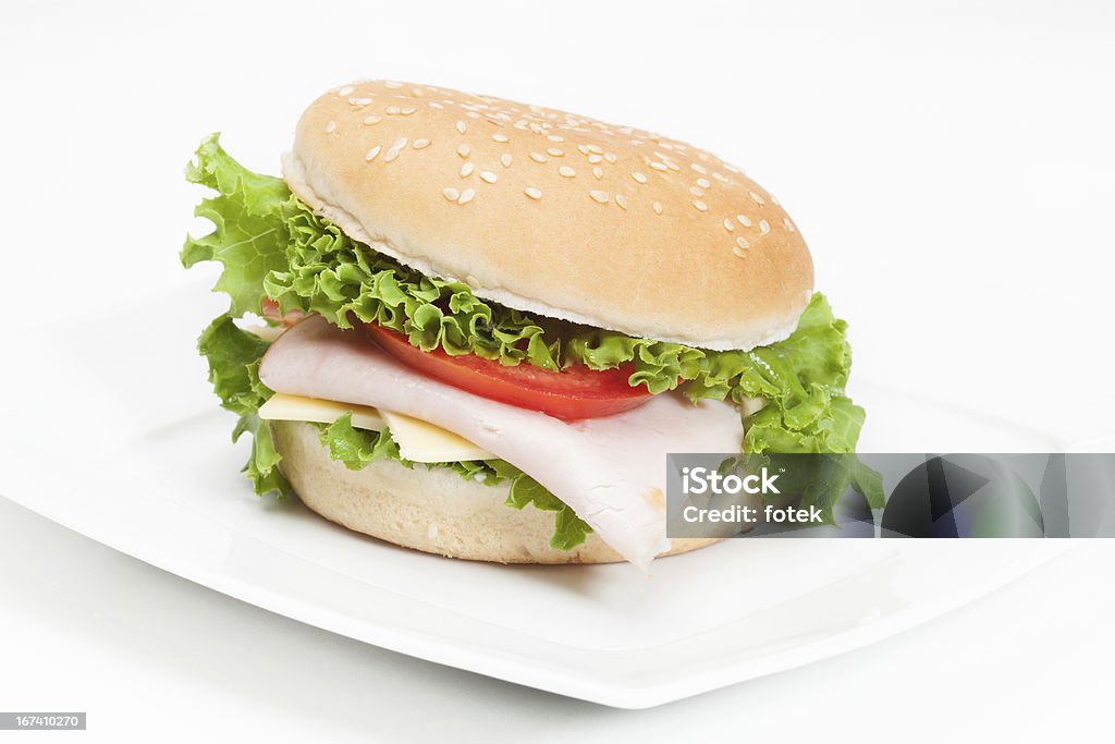 A sanduíche - Royalty-free Alface Foto de stock
