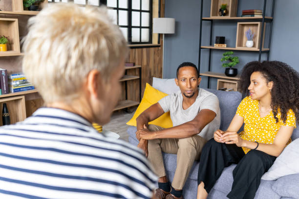 istock Young couple in a financial counselling session 1674110333