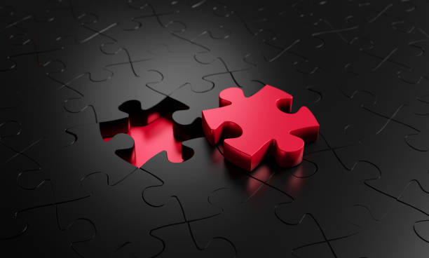istock Business concept.outstanding gold jigsaw on black. Leader, Unique, Think different, standing out from the crowd concept 1674116417