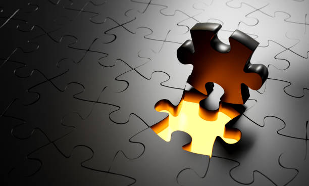 istock Business concept.outstanding gold jigsaw on black. Leader, Unique, Think different, standing out from the crowd concept 1674116423