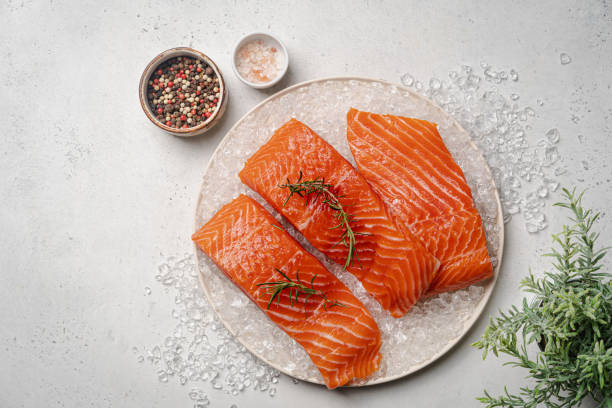 istock Fresh raw salmon fish fillet 1674123582