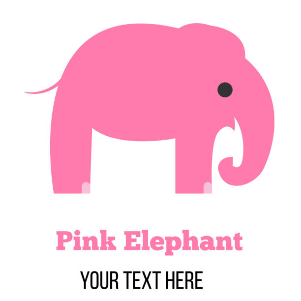 抽象的なピンクの象のフィギュアアイコン - sex toy点のイラスト素材／クリップアート素材／マンガ素材／アイコン素材