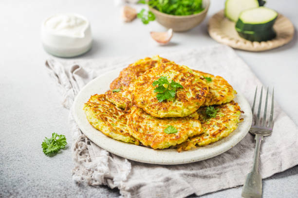 istock Green zucchini pancakes 1674139755