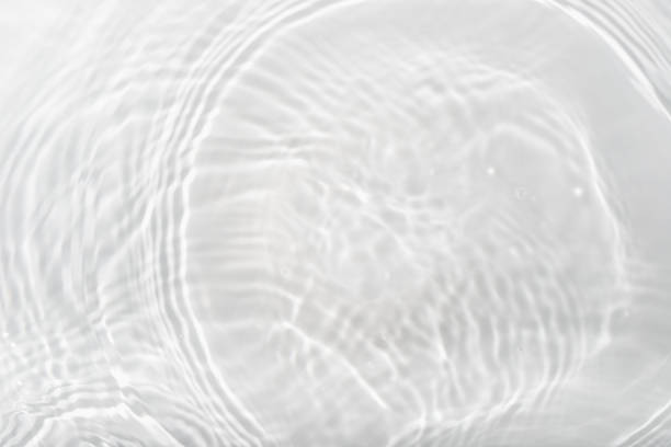istock Water panoramic banner background. Water texture, water surface with rings and ripple. Spa concept background. Flat lay, top view, copy space, composition 1674145600
