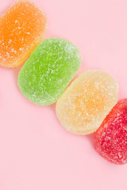 istock Jelly candies on pink background 1674160014