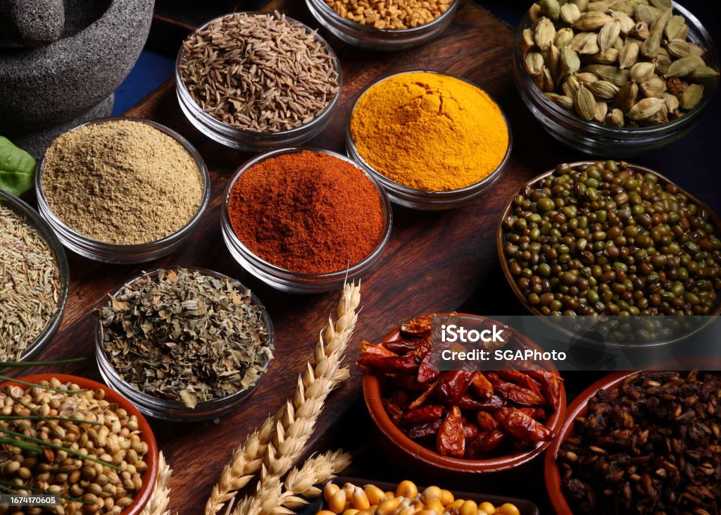 Herbs and Spices Allspice Stock Photo