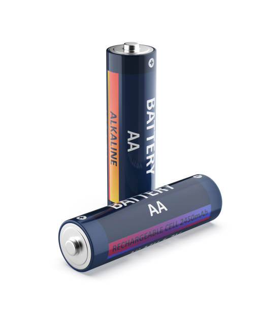 istock Alkaline and Ni-MH rechargeable AA size batteries 1674190849