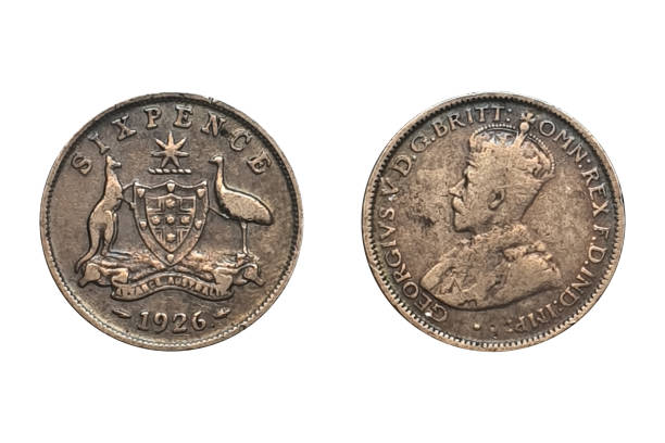 istock 6 Pence 1926 George V 	Australia. Obverse and Reverse. Type Standard circulation coin. Composition	Silver .925. 1674195424