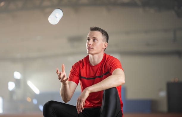 istock Tired Male Athlete After Sprint Training 1674237726