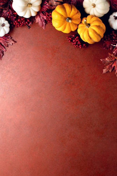 istock Thanksgiving charity dinner invitation mockup, fall decorative festive template 1674249397