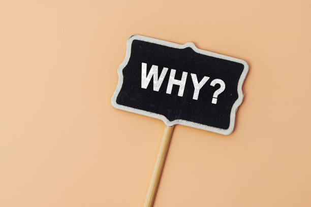 istock Why - word on a small chalkboard on a beige background. Top view. Business answer and analysis, problem ask, interrogation, research information concept 1674253215