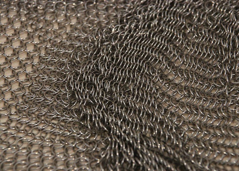 Close up of chain mail