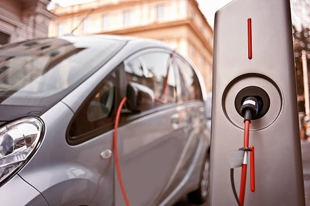 istock Electric car in charging 167427226